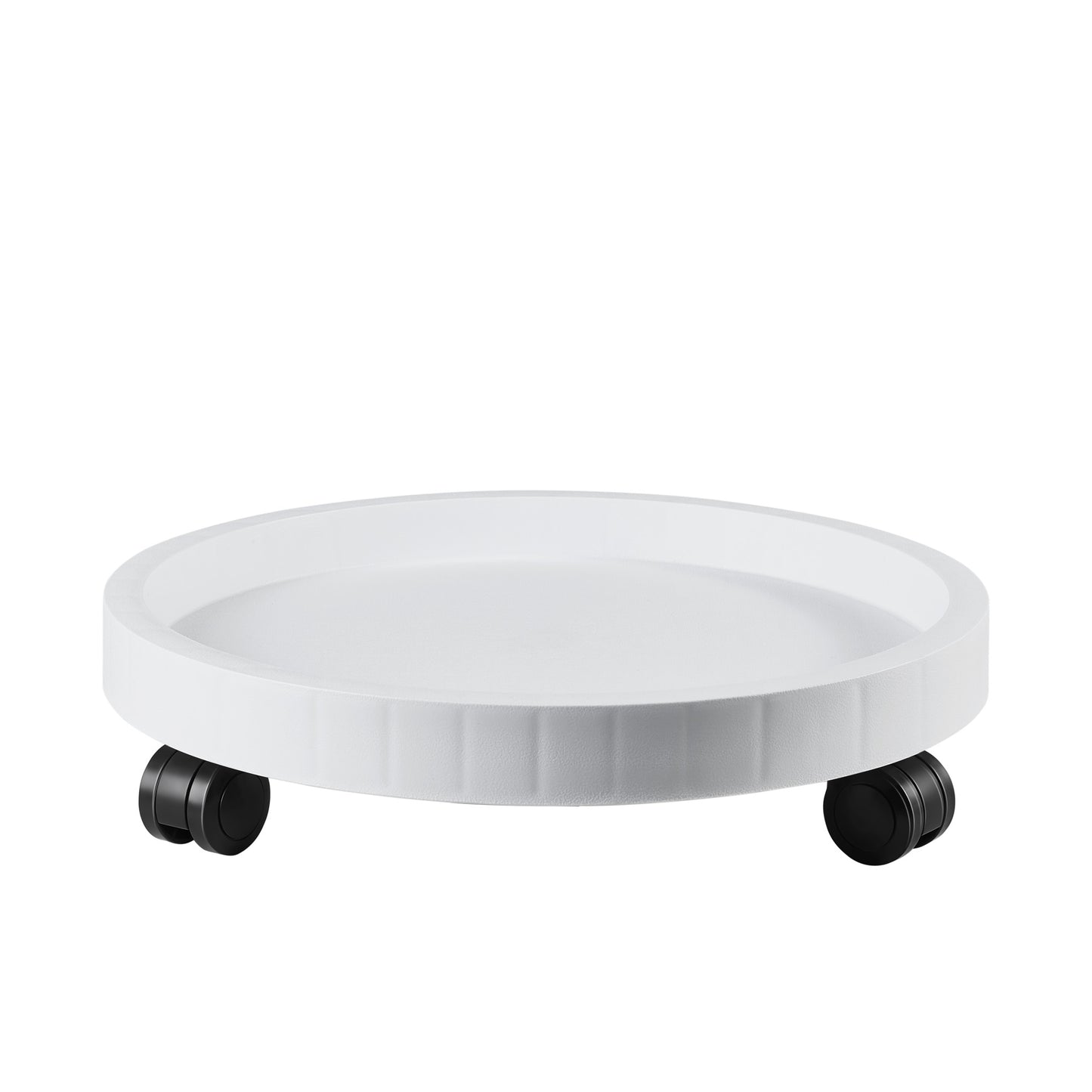 9.8"/ 11"/ 12.6"/ 14.2"/ 15.5"/ 17.5", Round Planter Caddies, White