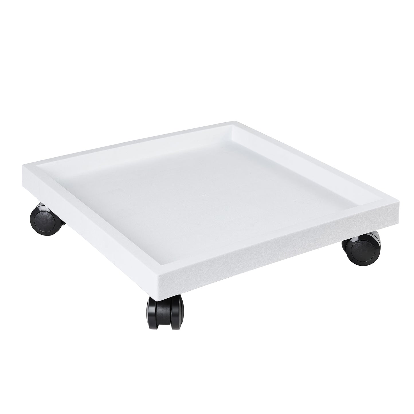 9.8"/ 11.4"/ 13"/ 14.2", Square Planter Caddies, White