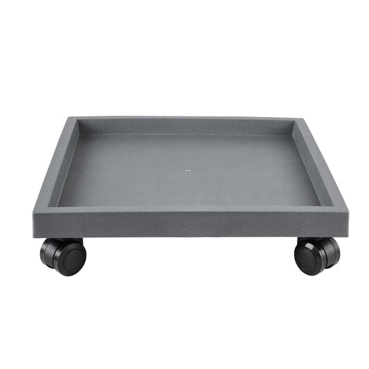 11.4 Inch Square Planter Caddies, Gray