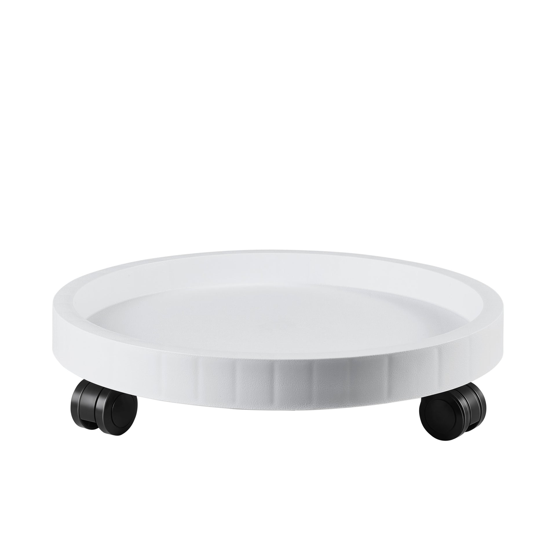 white planter pot stand 9.8"/ 11"/ 12.6"/ 14.2"/ 15.5"/ 17.5"/20.5“, Round Planter Caddies, Wh – NAZKAEN